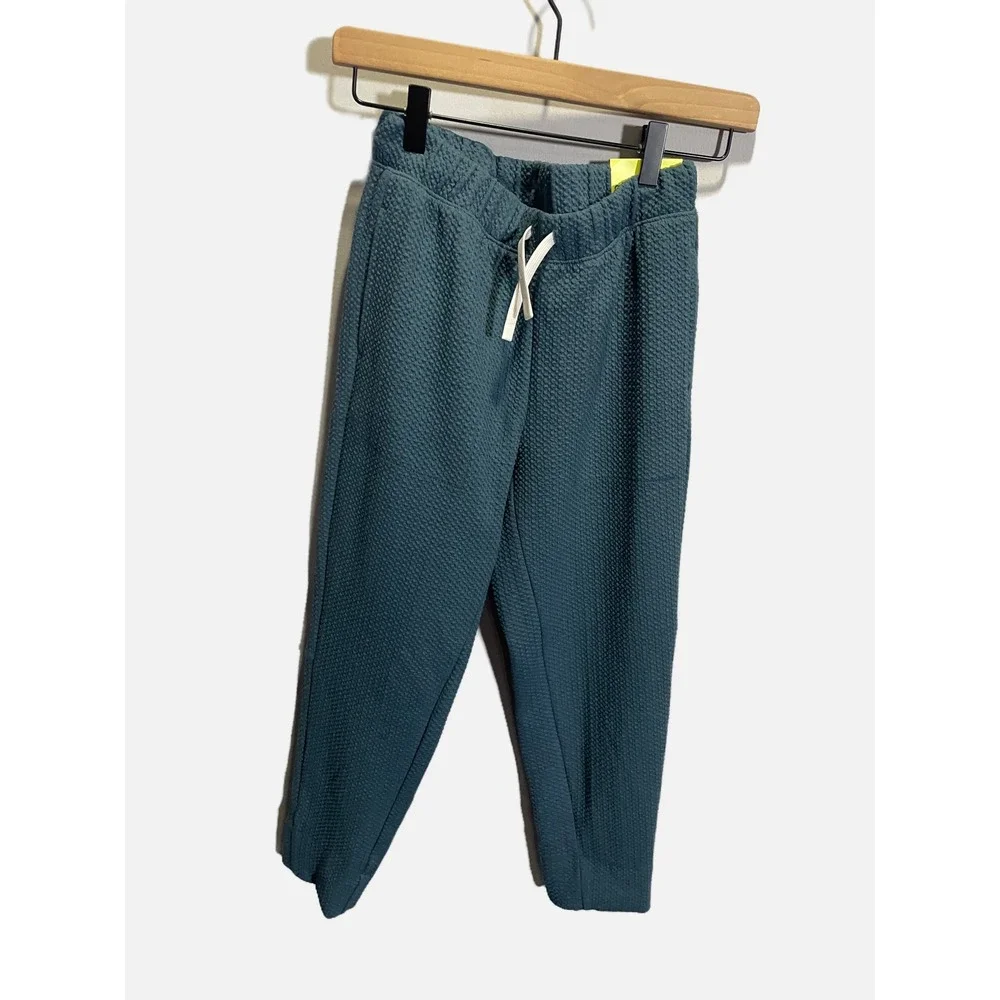 All in Motion Textured Jogger Kids L 10/12 Teal Green Athletic Activewear Sporty